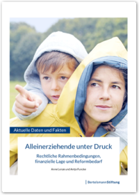 Cover: Alleinerziehende unter Druck; Bertelsmann Stiftung